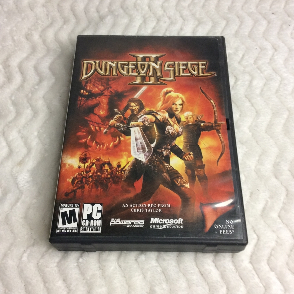 Microsoft Game Studios Dungeon Siege 2 PC/CD-ROM Clean Disc Tested NO MANUAL